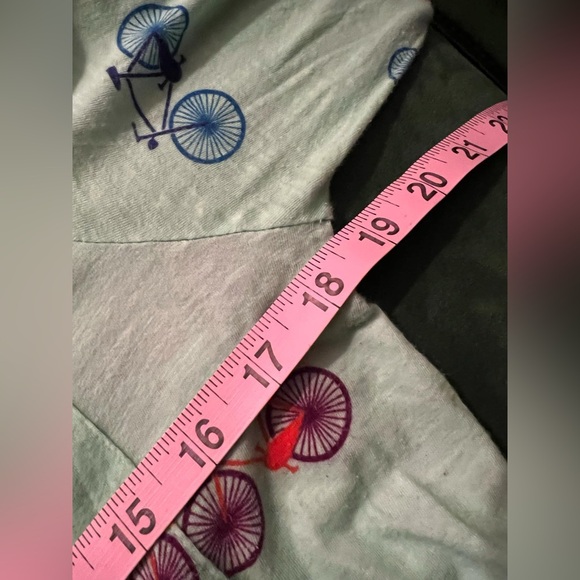 Bicycle Print 3/4 Sleeve Anthropologie Top - Picture 4 of 7